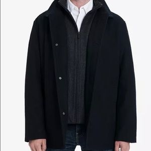 LONDON FOG Men's Wool Blend Car Coat / Pea Coat in Like New Condition Size S